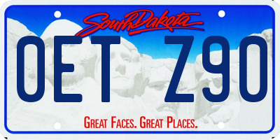 SD license plate 0ETZ90