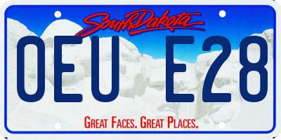 SD license plate 0EUE28