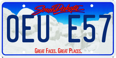 SD license plate 0EUE57