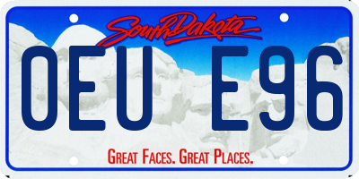 SD license plate 0EUE96