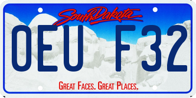 SD license plate 0EUF32