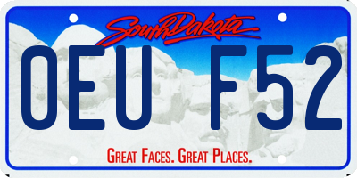 SD license plate 0EUF52