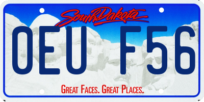 SD license plate 0EUF56