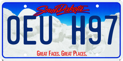 SD license plate 0EUH97