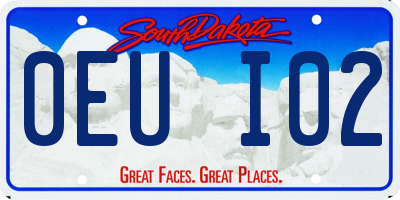 SD license plate 0EUI02