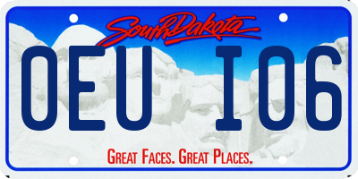 SD license plate 0EUI06