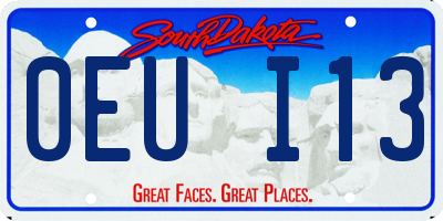 SD license plate 0EUI13