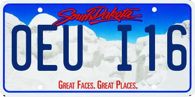 SD license plate 0EUI16