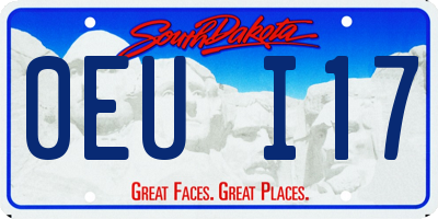 SD license plate 0EUI17