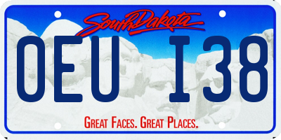SD license plate 0EUI38
