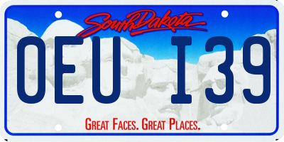 SD license plate 0EUI39