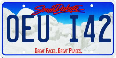 SD license plate 0EUI42