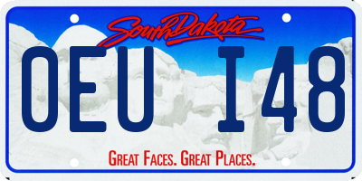 SD license plate 0EUI48