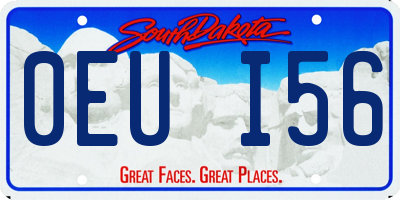 SD license plate 0EUI56