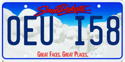 SD license plate 0EUI58
