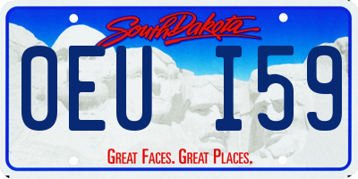 SD license plate 0EUI59