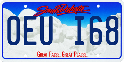 SD license plate 0EUI68
