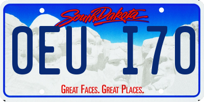 SD license plate 0EUI70