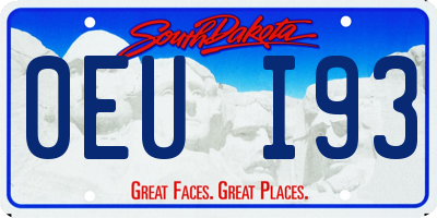 SD license plate 0EUI93