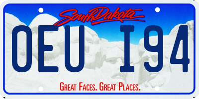 SD license plate 0EUI94