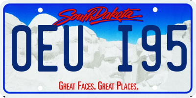 SD license plate 0EUI95