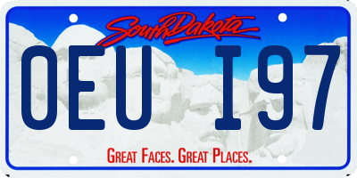 SD license plate 0EUI97