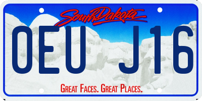SD license plate 0EUJ16
