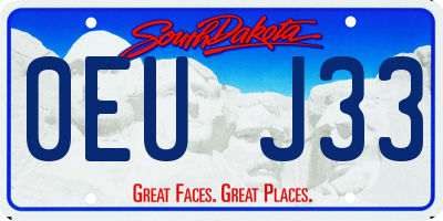 SD license plate 0EUJ33