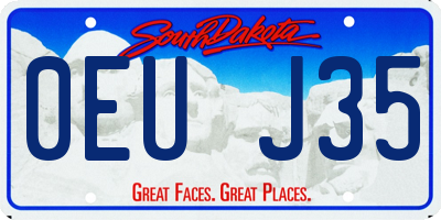 SD license plate 0EUJ35