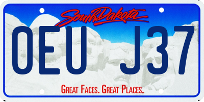 SD license plate 0EUJ37