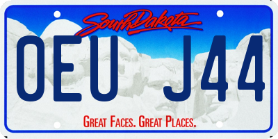 SD license plate 0EUJ44