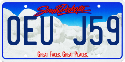 SD license plate 0EUJ59