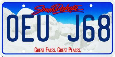 SD license plate 0EUJ68