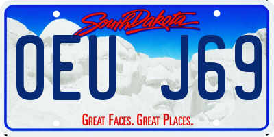 SD license plate 0EUJ69
