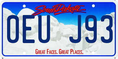 SD license plate 0EUJ93