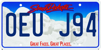 SD license plate 0EUJ94