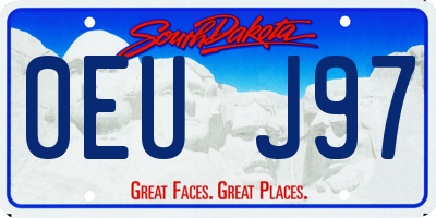 SD license plate 0EUJ97