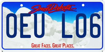 SD license plate 0EUL06
