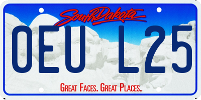 SD license plate 0EUL25