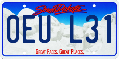 SD license plate 0EUL31