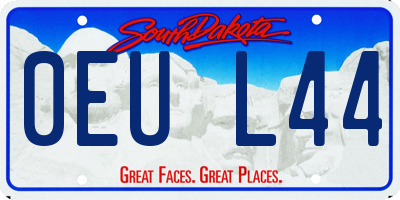SD license plate 0EUL44