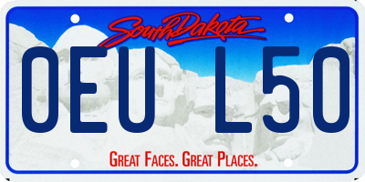 SD license plate 0EUL50