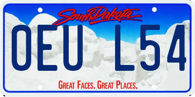 SD license plate 0EUL54