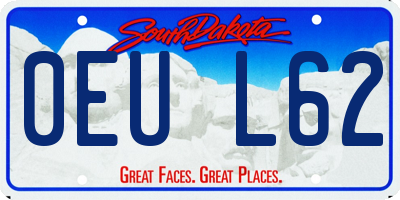 SD license plate 0EUL62