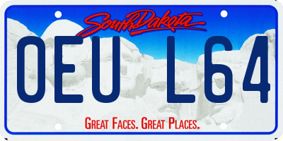 SD license plate 0EUL64