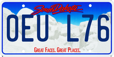 SD license plate 0EUL76