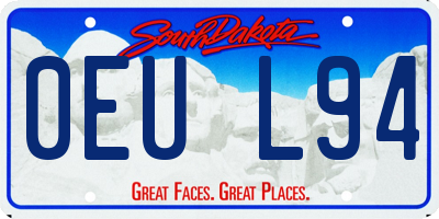 SD license plate 0EUL94
