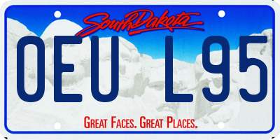 SD license plate 0EUL95