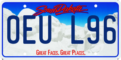 SD license plate 0EUL96