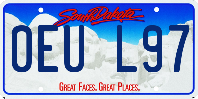 SD license plate 0EUL97